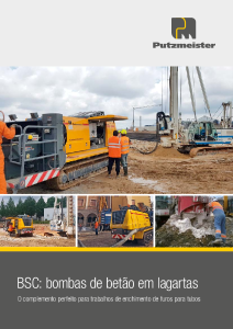 BSC Bombas de Betão em Lagartas Prospecto PT